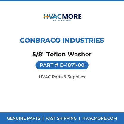 Conbraco Industries 5/8" Teflon Washer D-1871-00