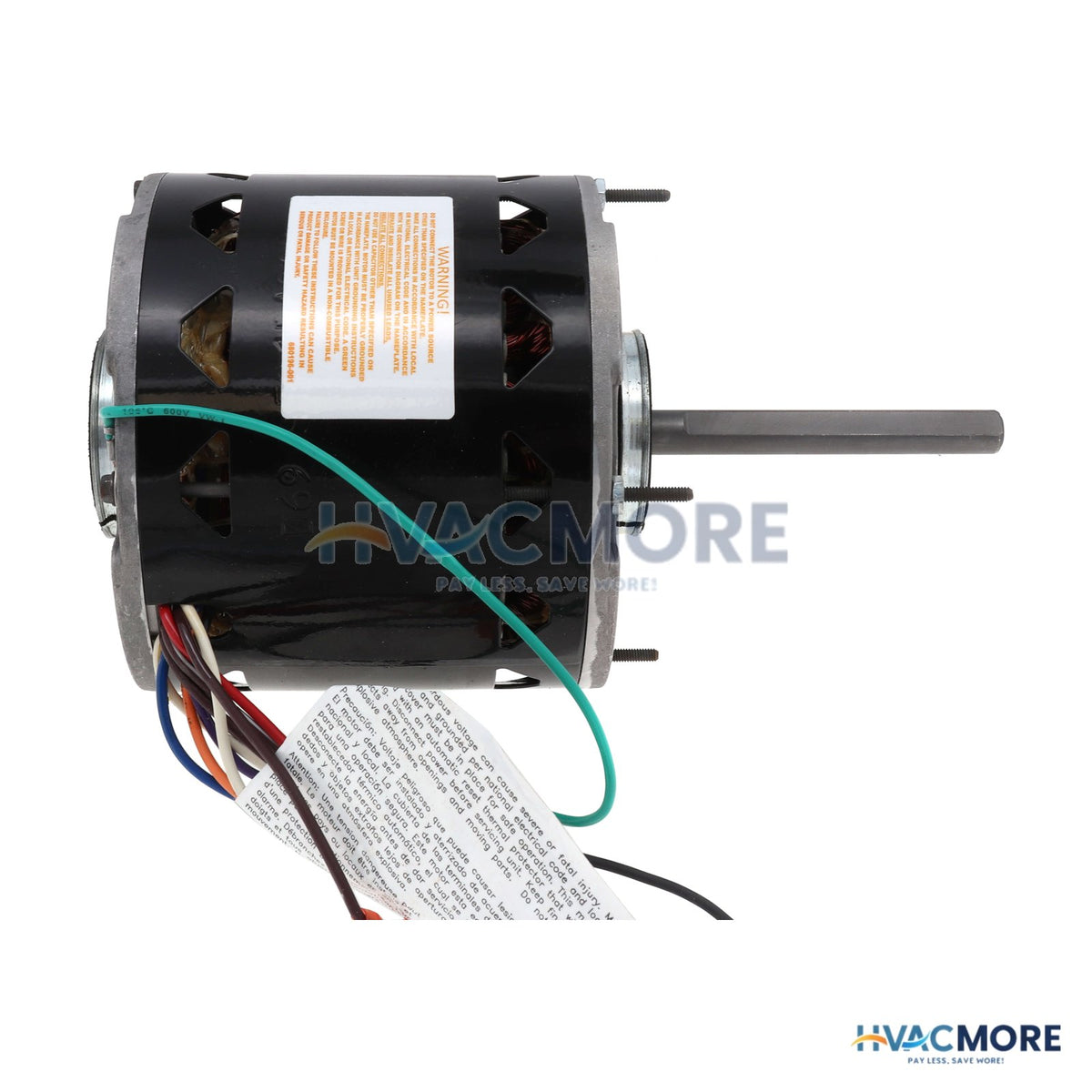 Century 1/2 HP 208-230V 3 Speed Fan and Blower Motor, 1075 RPM, 48 Frame, OAO D1056