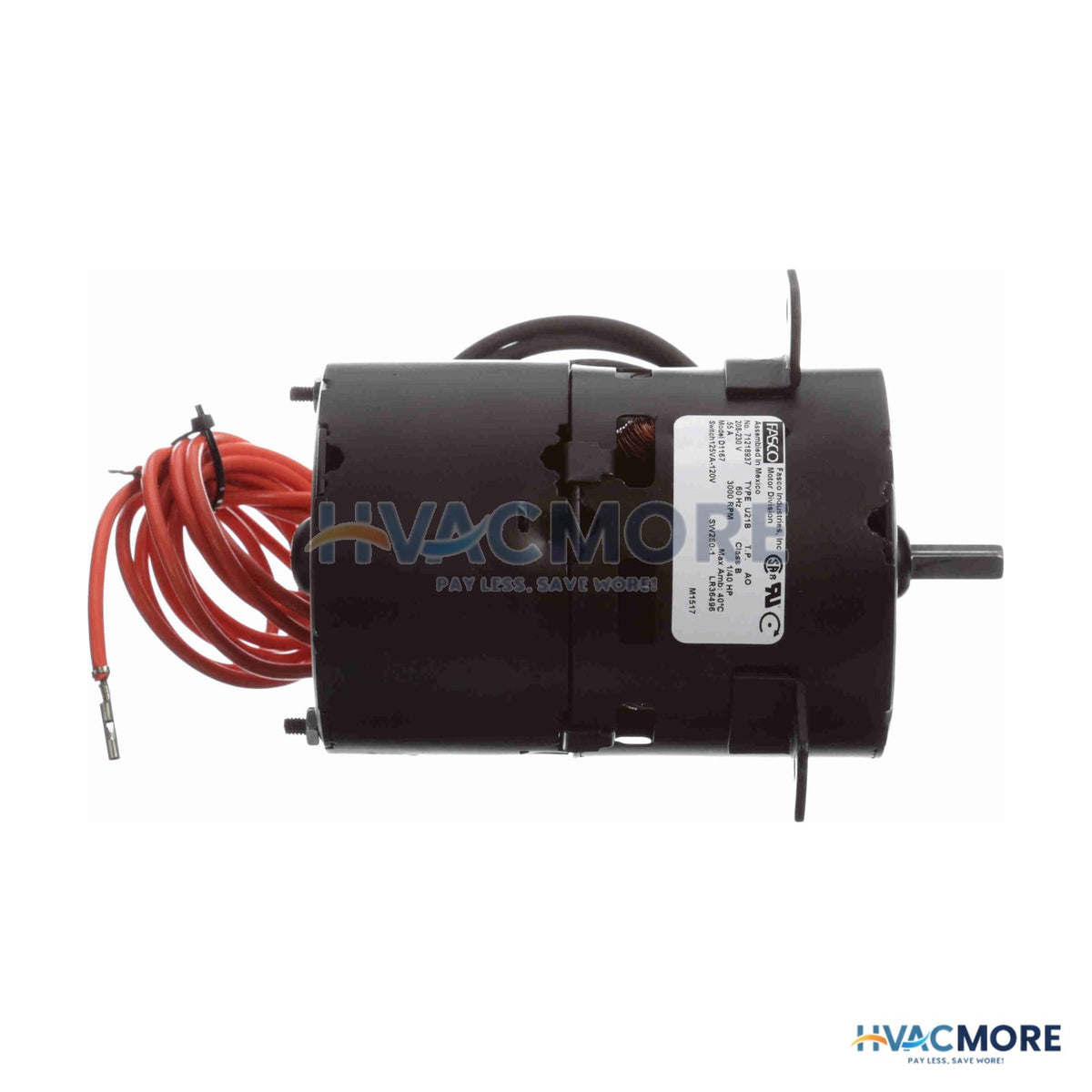 Fasco 1-SPEED 3000 RPM 1/40 HP Motor (208/230V) D1167