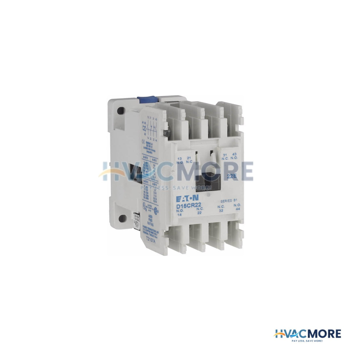 Eaton 4-POLE NEMA Machine Tool Relay, 600V Multi-Pole, 2NO/2NC (120/110V, 10 Amp) D15CR22AB