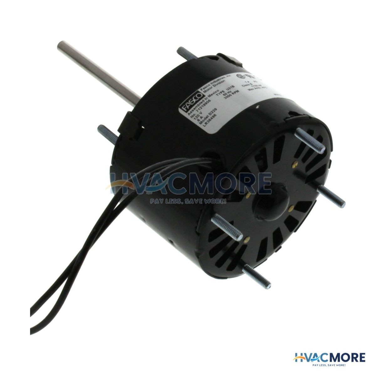 Fasco 1-SPEED 3000 RPM 1/100 HP CCW Motor (115V) D229