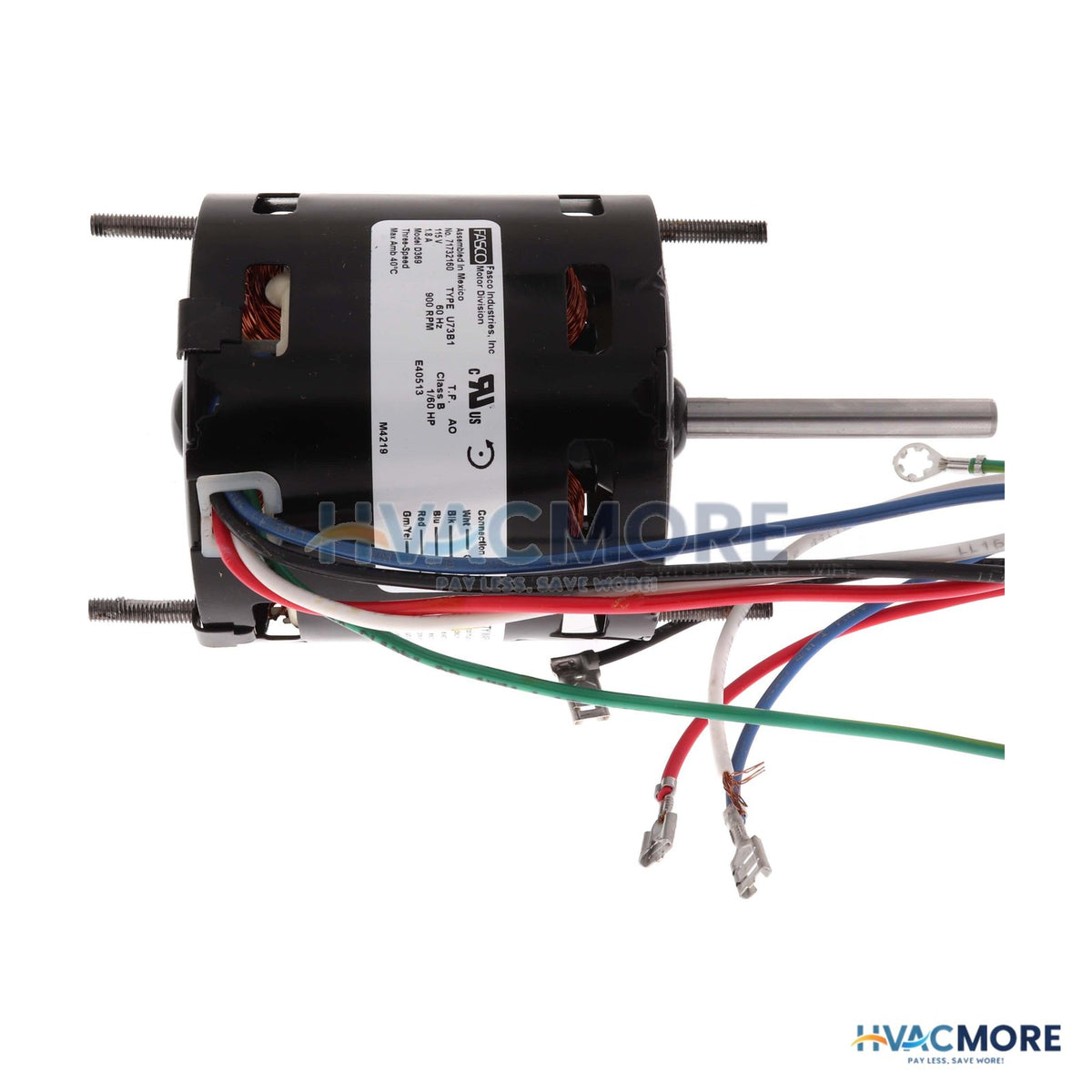 Fasco 3.3" Diameter Shaded Pole Motor (CCWSE, 1/60 HP, 115V, 900 RPM) D369