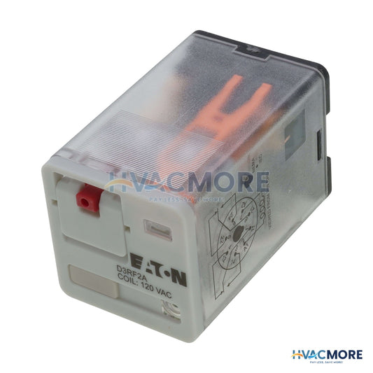 Eaton General Purpose Ice Cube Relay, 8-PIN, DPDT, 2P (120V, 10 Amp) D3RF2A