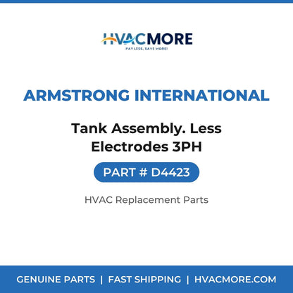 Armstrong International Tank Assembly. Less Electrodes 3PH D4423