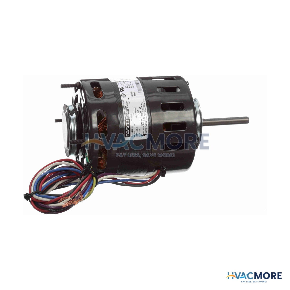 Fasco Ventilation Shaded Pole Refrigeration Fan Motor 1/10 HP 1550RPM 115/208-230V D480