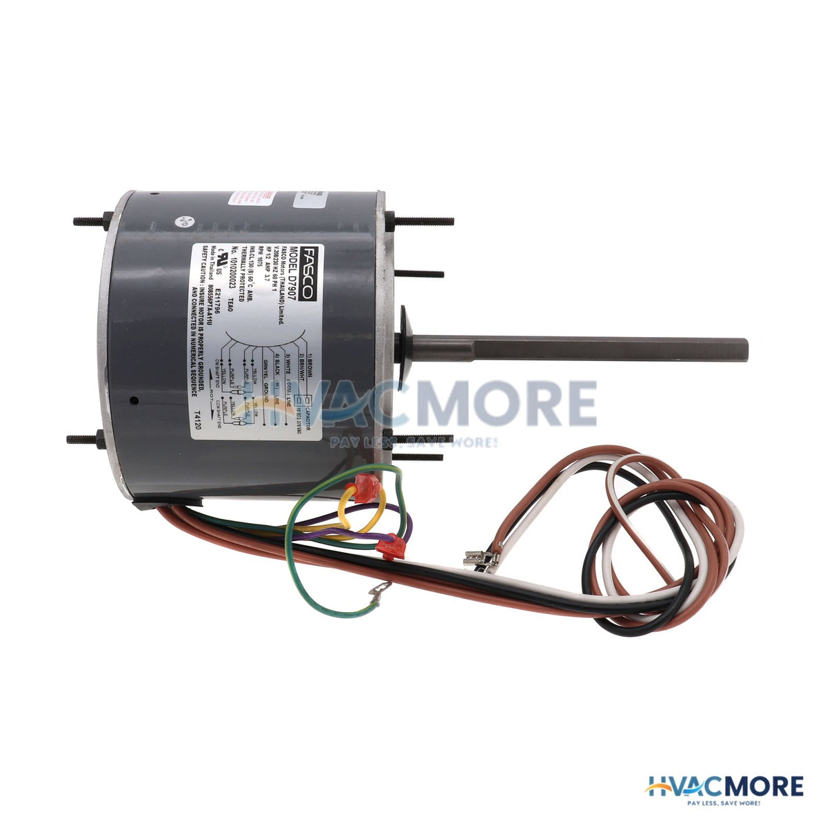 Fasco 1-SPEED 1075 RPM Motor (3.7A, 208-230V) D7907