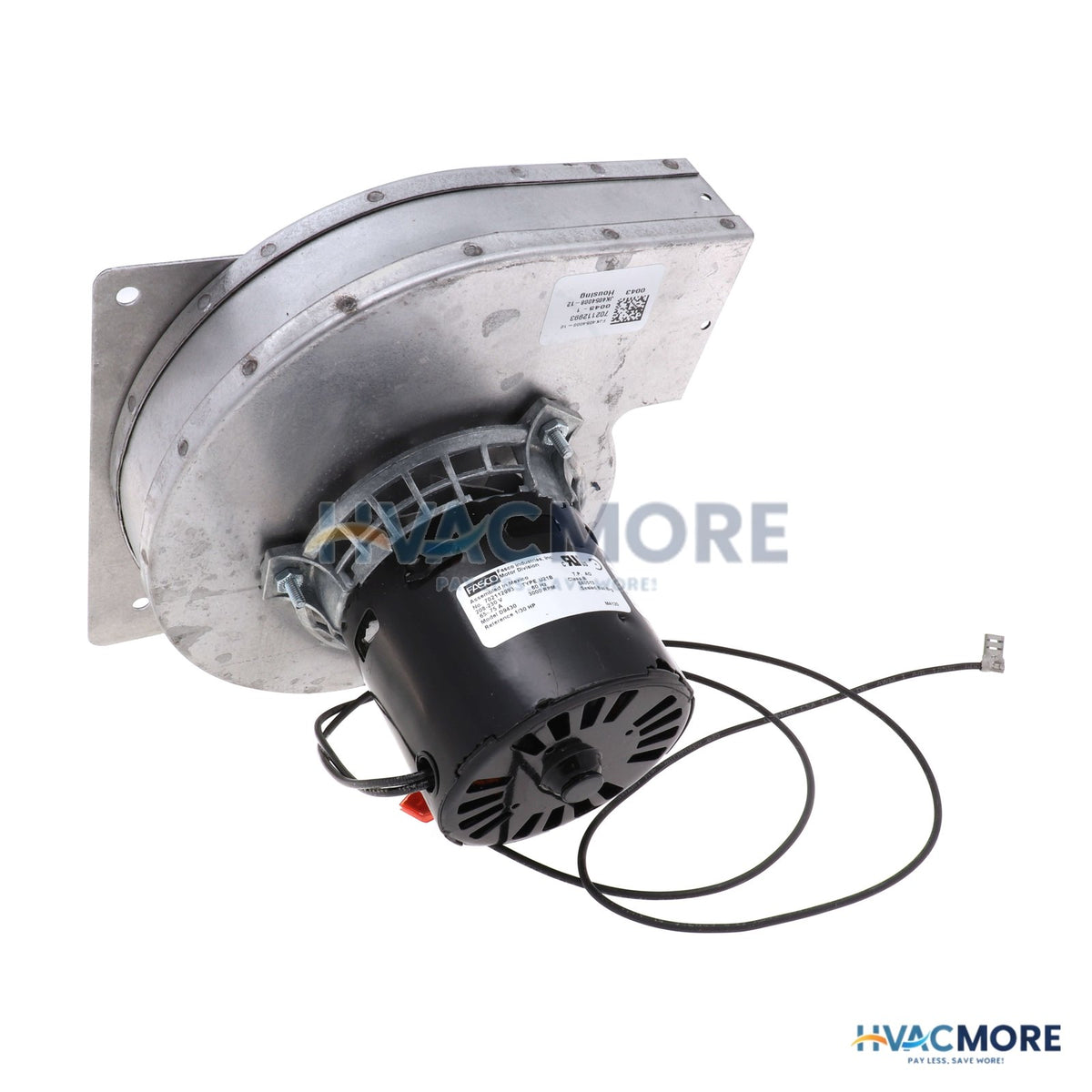 Fasco Draft Inducer 1/30 HP 3000 RPM 208-230V (Direct Replacement for Universal JA1N110, JB1N075, and JB1N080) D9430