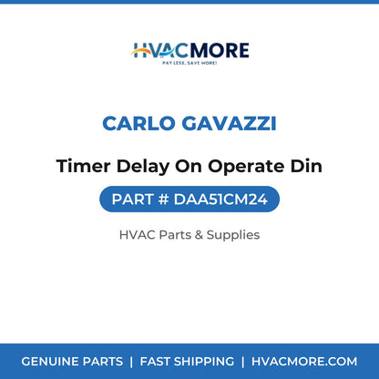 Carlo Gavazzi Timer Delay On Operate Din DAA51CM24