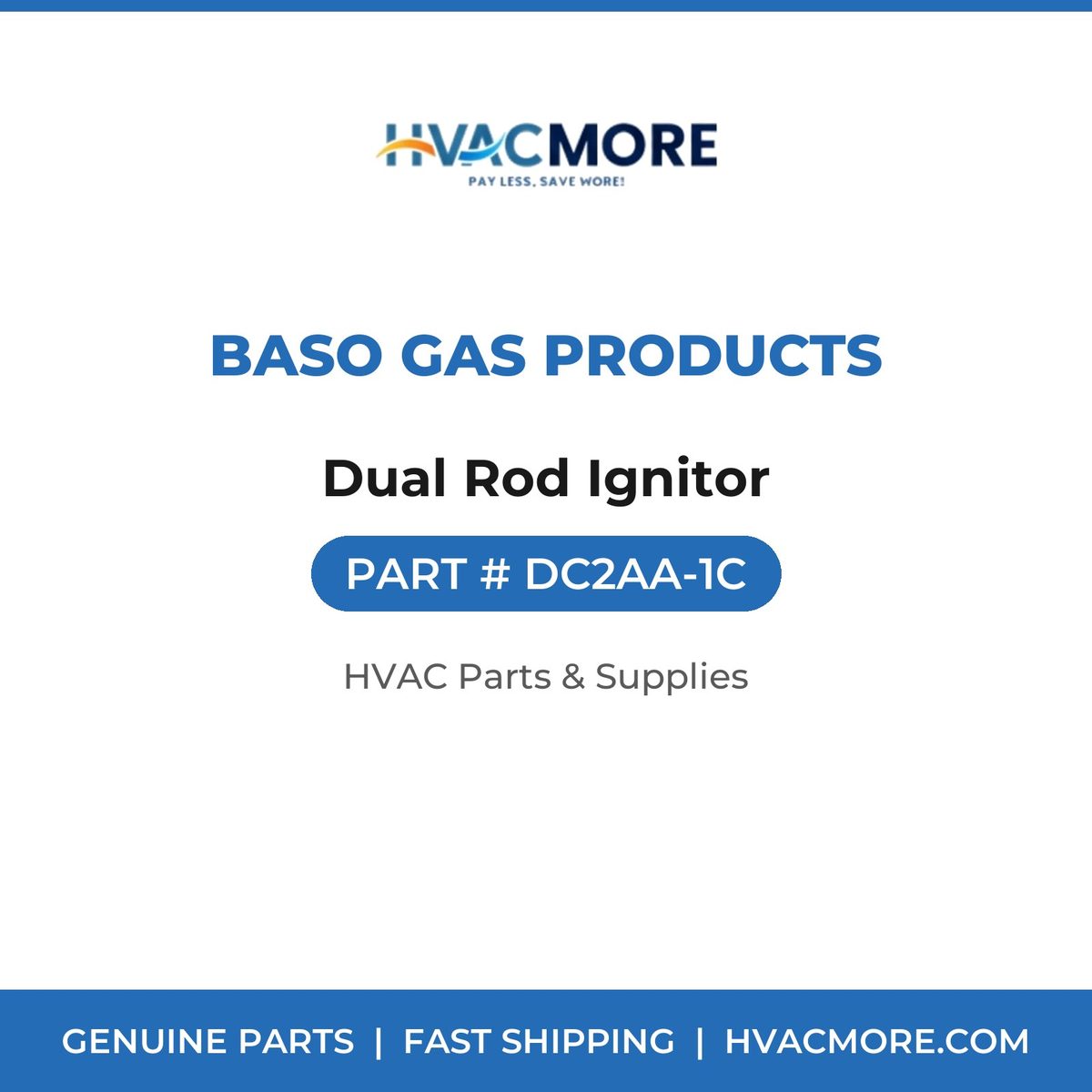BASO Gas Products Dual Rod Ignitor DC2AA-1C