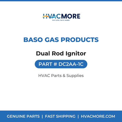 BASO Gas Products Dual Rod Ignitor DC2AA-1C