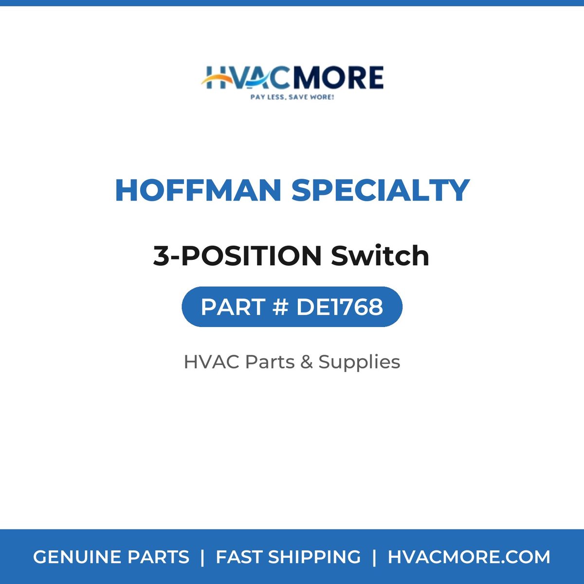 Hoffman Specialty 3-POSITION Switch DE1768