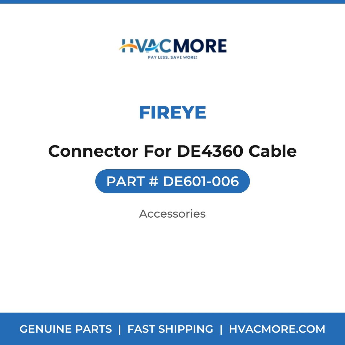 Fireye Connector For DE4360 Cable DE601-006