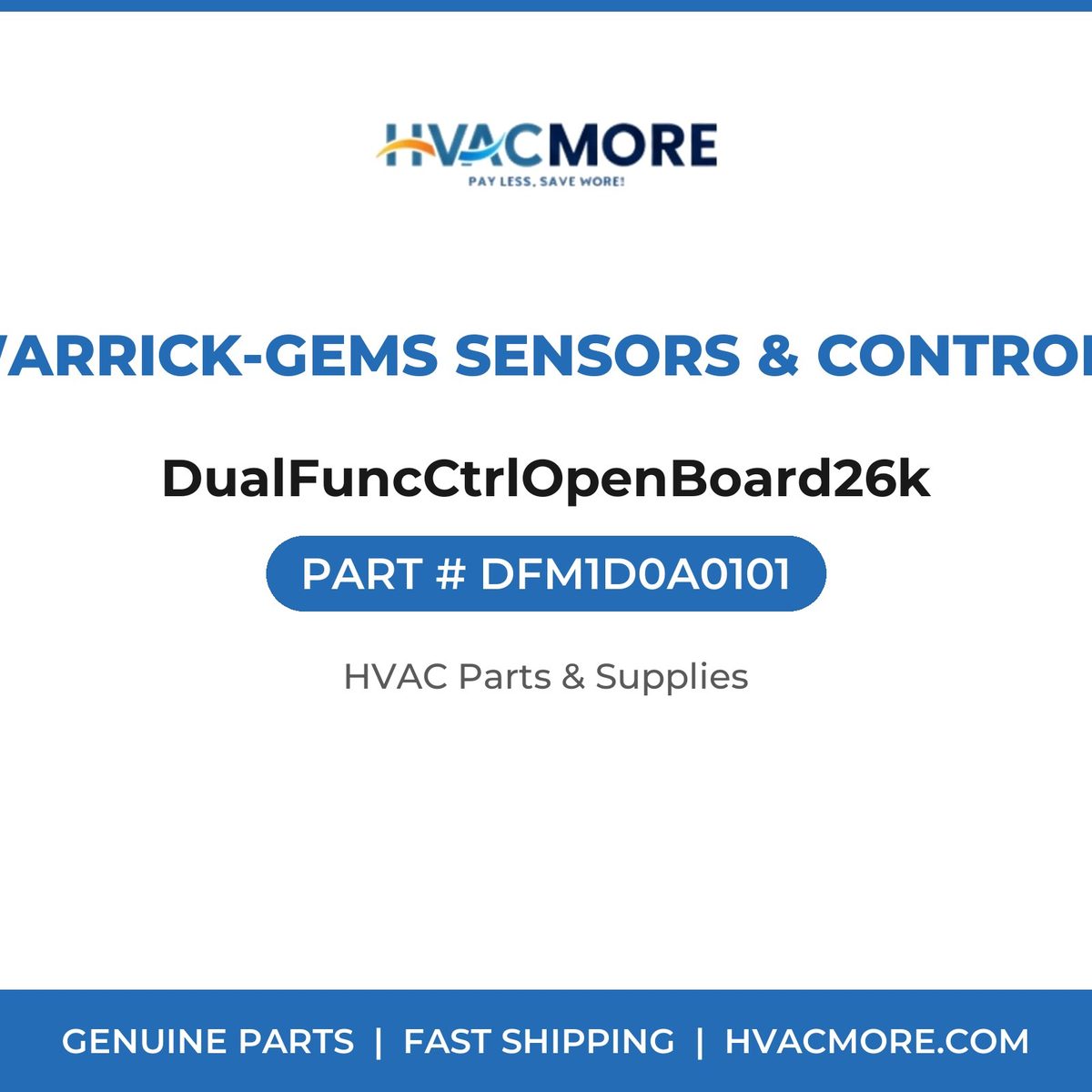 Warrick-Gems Sensors & Controls DualFuncCtrlOpenBoard26k DFM1D0A0101