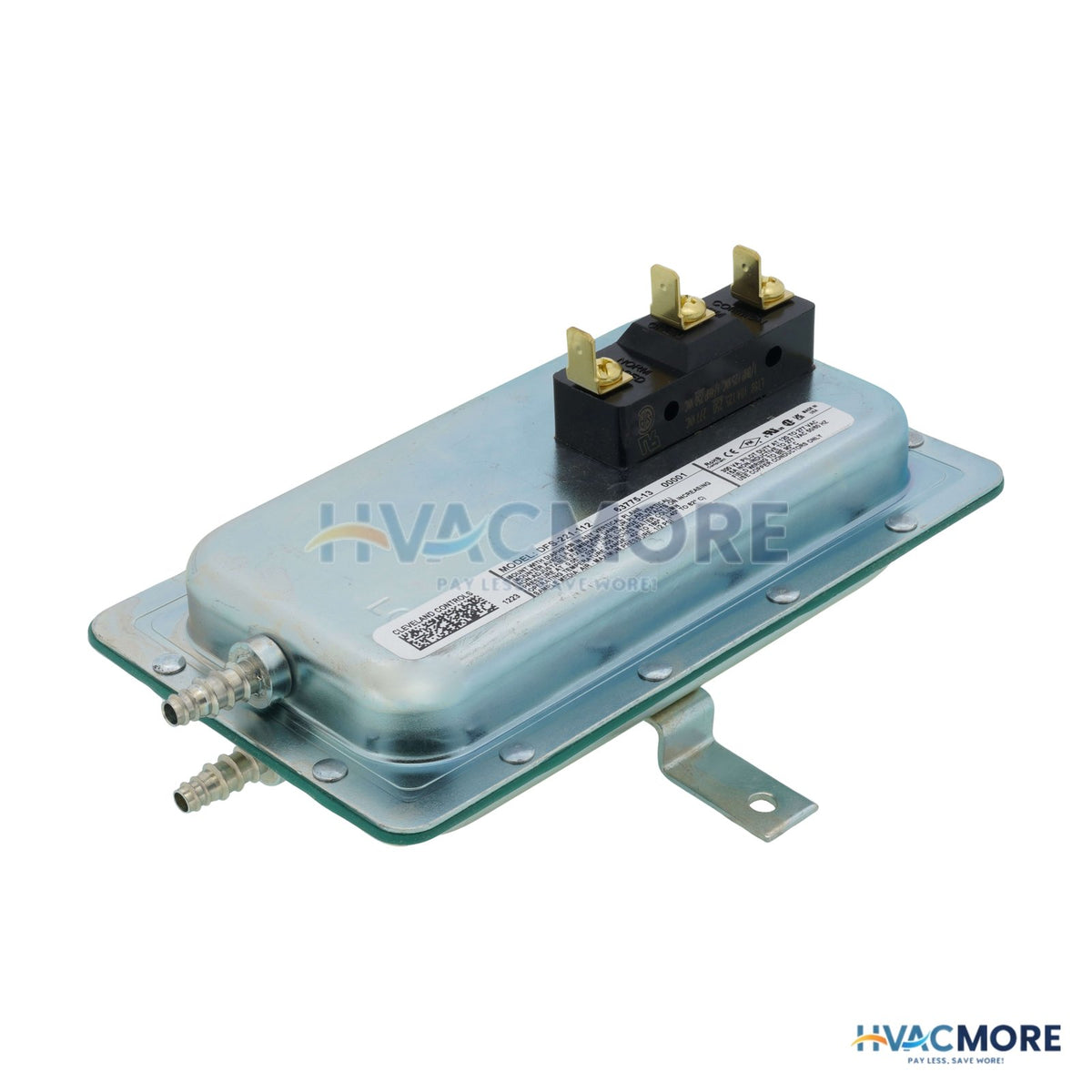 Cleveland Controls SPDT Air Pressure Switch Barbed Connector (.05" W.C.) DFS-221-112