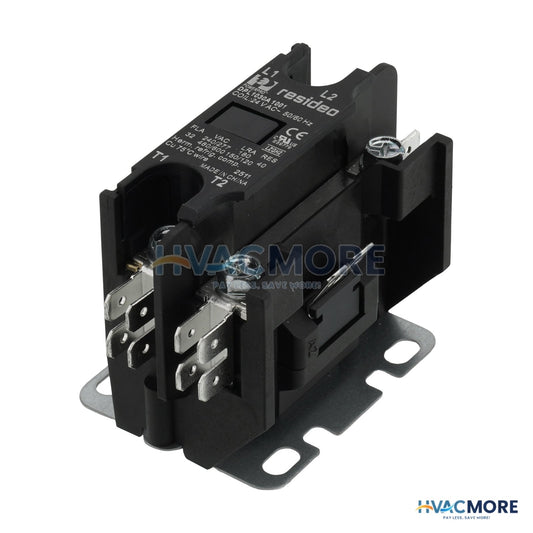 Resideo 24 VAC 1 Pole PowerPro Deluxe Economy Definite Purpose Contactor (30 A) DPL1030A1001