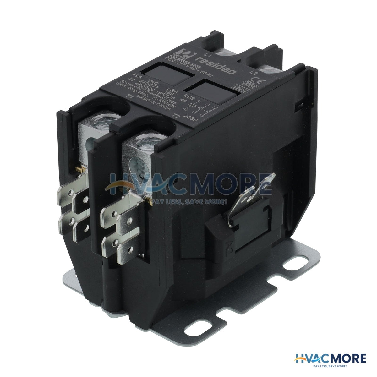 Resideo 277 VAC 2 Pole PowerPro Deluxe Definite Purpose Contactor (30 A) DPL2030D5002