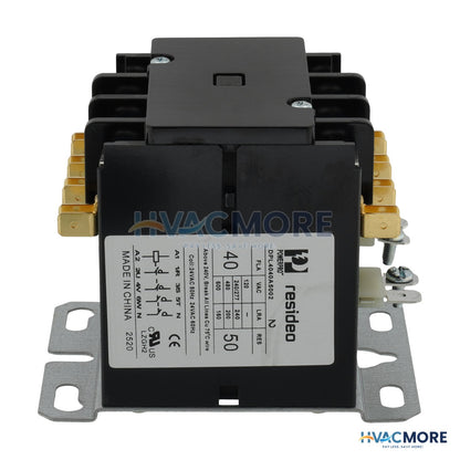Resideo 24 VAC 4 Pole PowerPro Deluxe Definite Purpose Contactor (40 A) DPL4040A5002