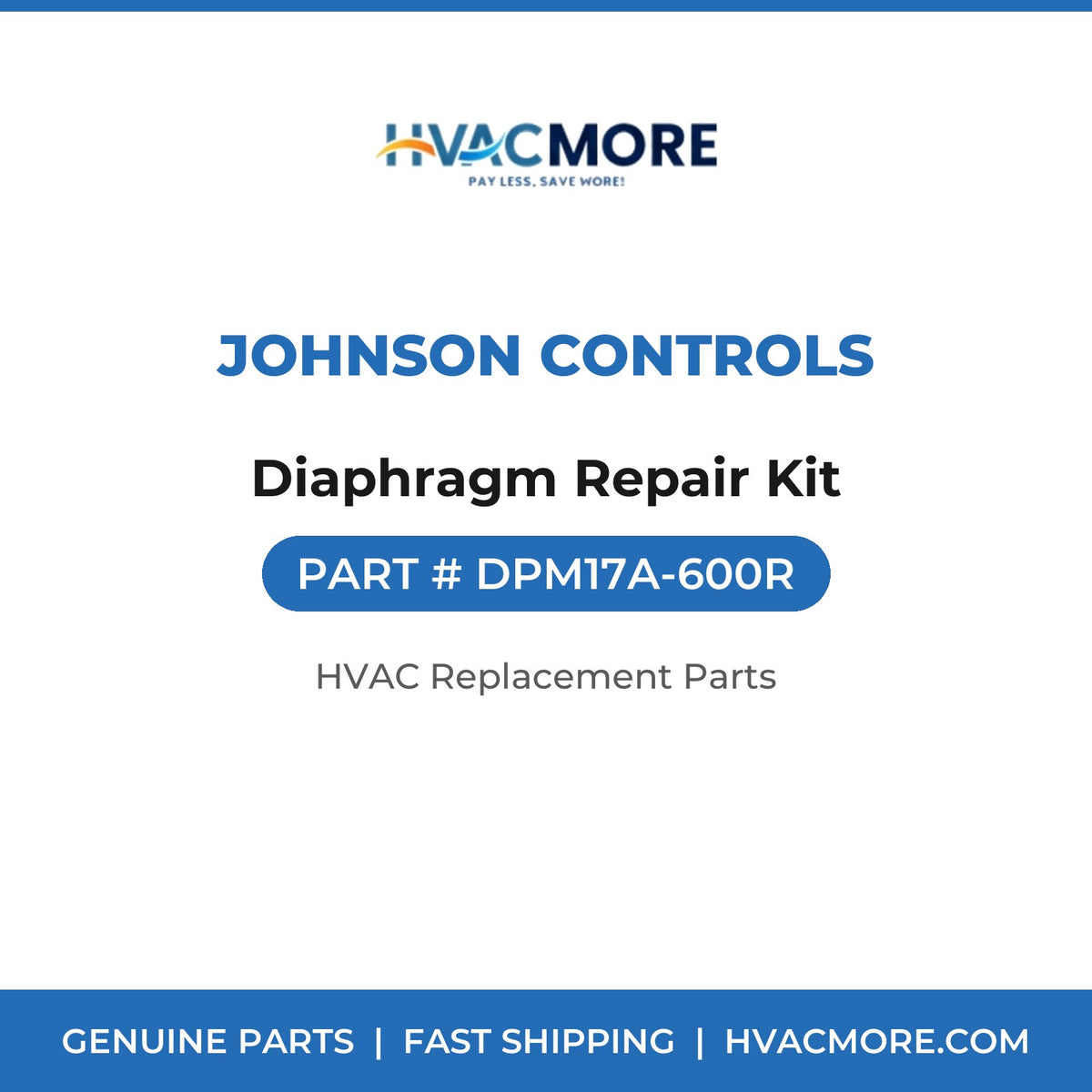 Johnson Controls Diaphragm Repair Kit DPM17A-600R