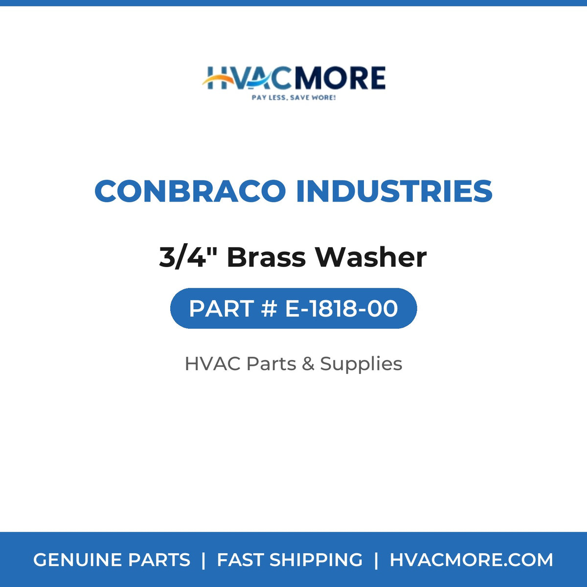 Conbraco Industries 3/4" Brass Washer E-1818-00