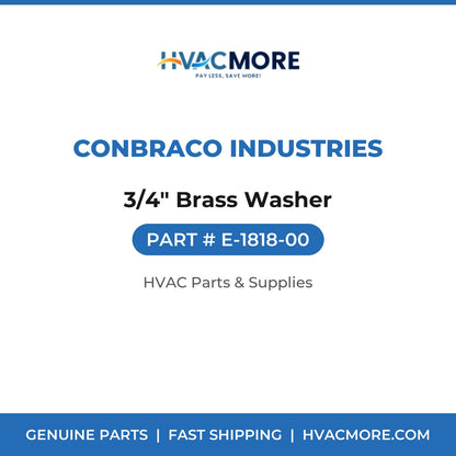 Conbraco Industries 3/4" Brass Washer E-1818-00