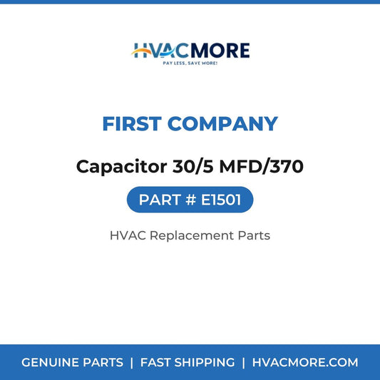 First Company Capacitor 30/5 MFD/370 E1501