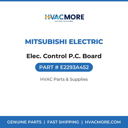 Mitsubishi Electric Elec. Control P.C. Board E2293A452