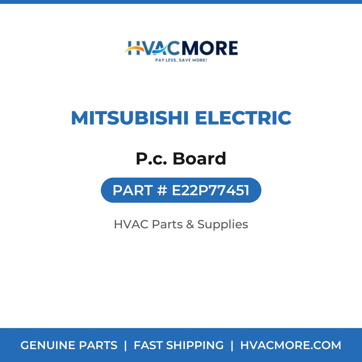 Mitsubishi Electric P.c. Board E22P77451