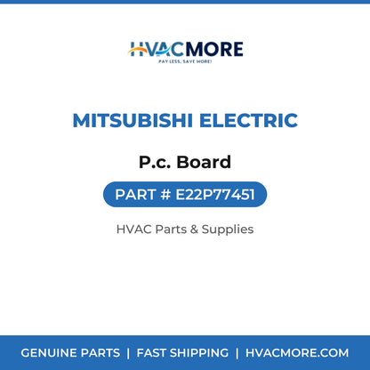 Mitsubishi Electric P.c. Board E22P77451