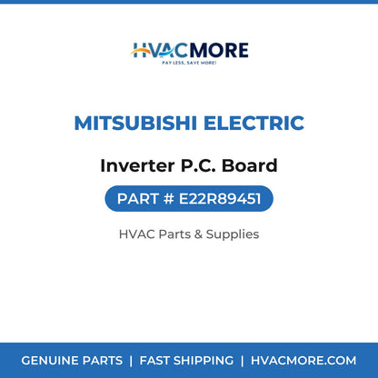 Mitsubishi Electric Inverter P.C. Board E22R89451