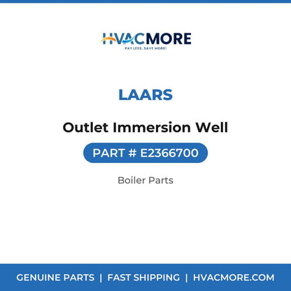 Laars Outlet Immersion Well E2366700