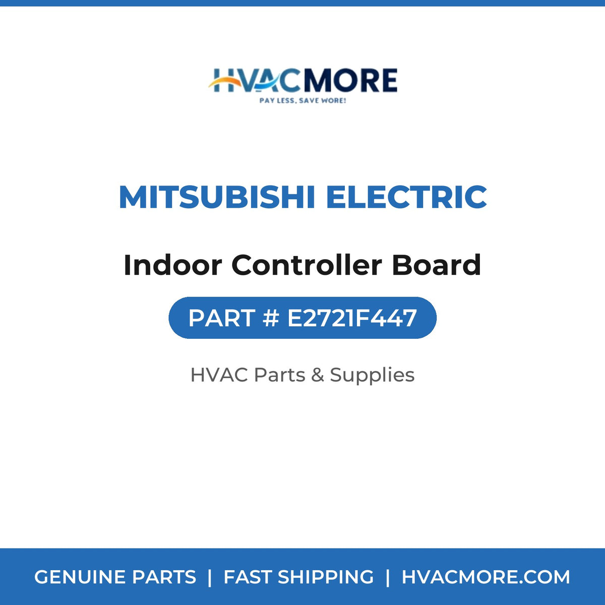 Mitsubishi Electric Indoor Controller Board E2721F447