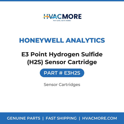 Honeywell Analytics E3 Point Hydrogen Sulfide (H2S) Sensor Cartridge E3H2S