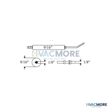 Westwood Products 8" Type 3M Electrode (2 Pack) E5-3M8-2PK
