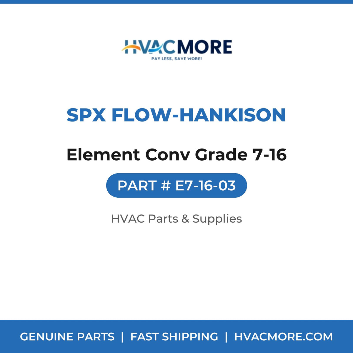 SPX Flow-Hankison Element Conv Grade 7-16 E7-16-03
