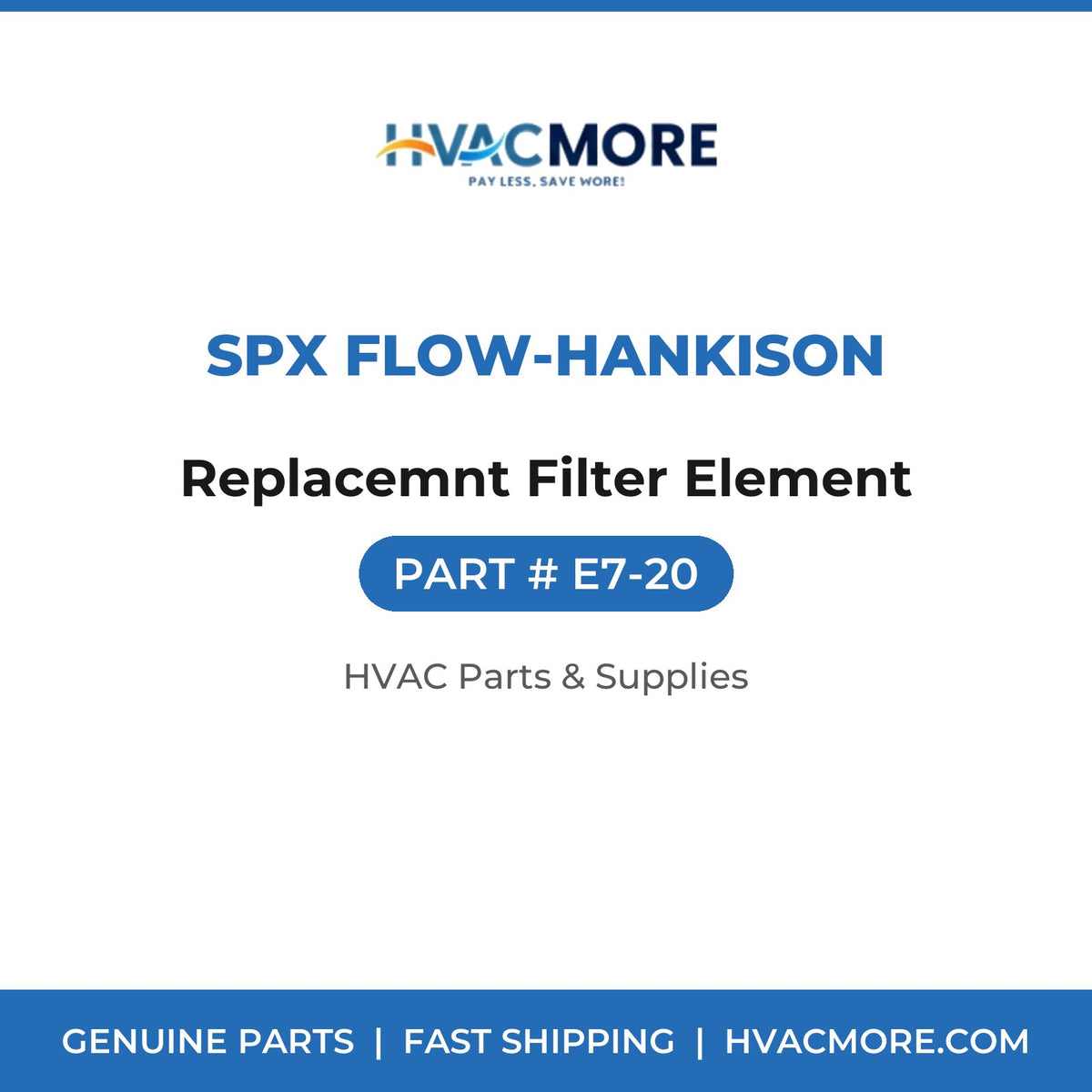 SPX Flow-Hankison Replacemnt Filter Element E7-20