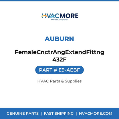 Auburn FemaleCnctrAngExtendFittng432F E9-AEBF