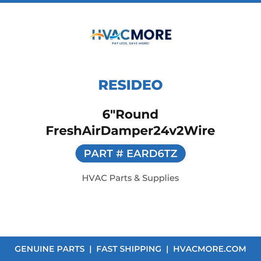 Resideo 6"Round FreshAirDamper24v2Wire EARD6TZ