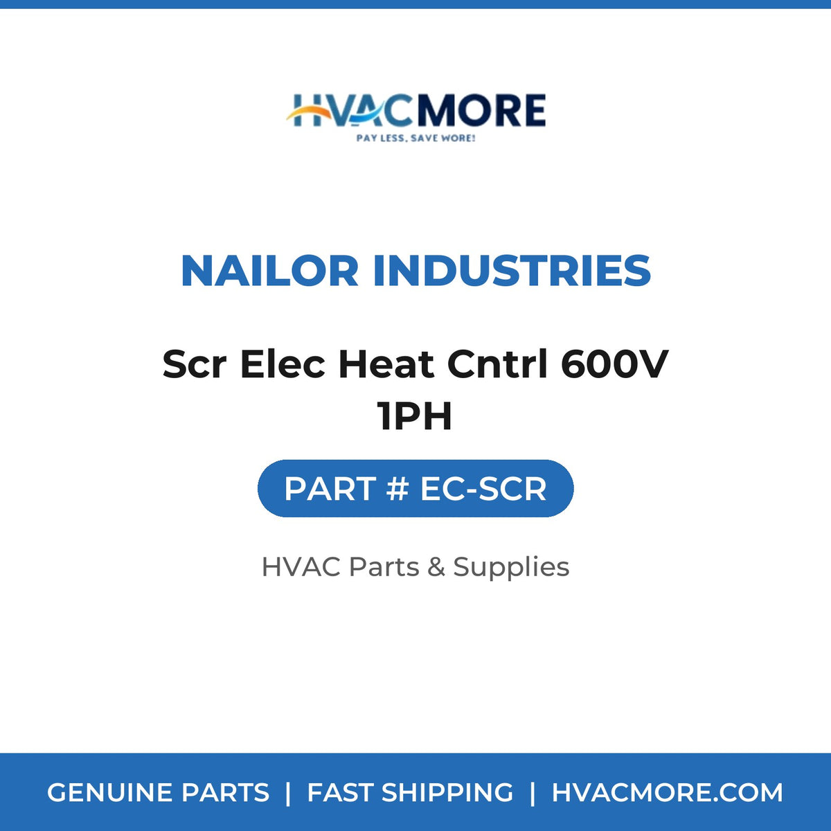 Nailor Industries Scr Elec Heat Cntrl 600V 1PH EC-SCR
