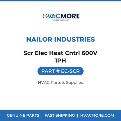 Nailor Industries Scr Elec Heat Cntrl 600V 1PH EC-SCR