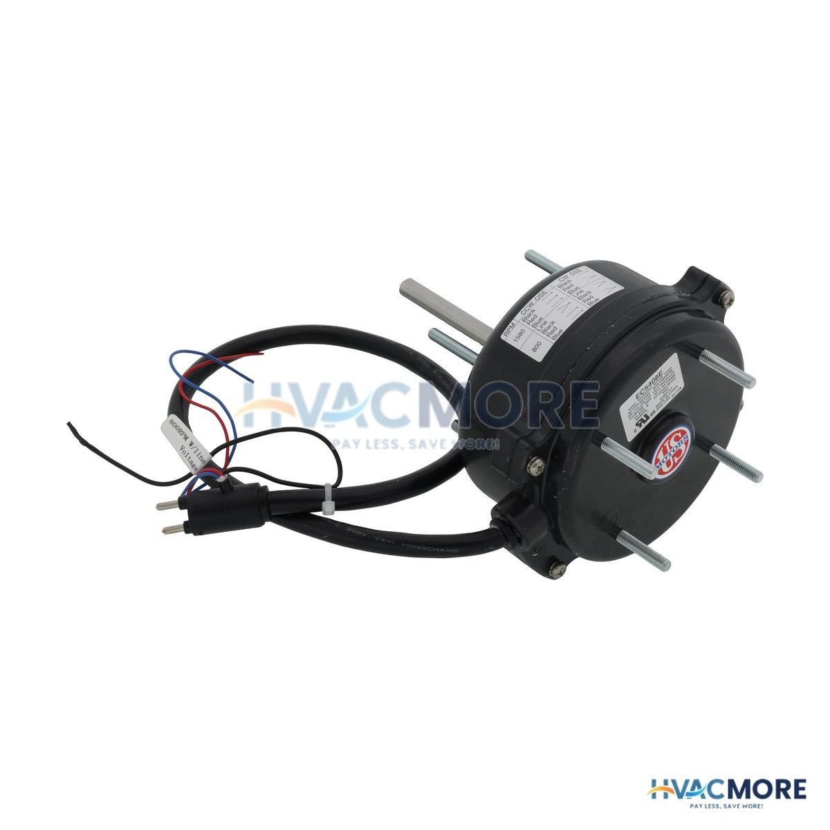US Motors Rescue ECM Refrigeration Motor (115/230V, 1/15-1/25 HP, 1625 RPM) EC5408E