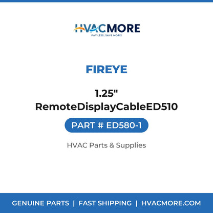 Fireye 1.25" RemoteDisplayCableED510 ED580-1