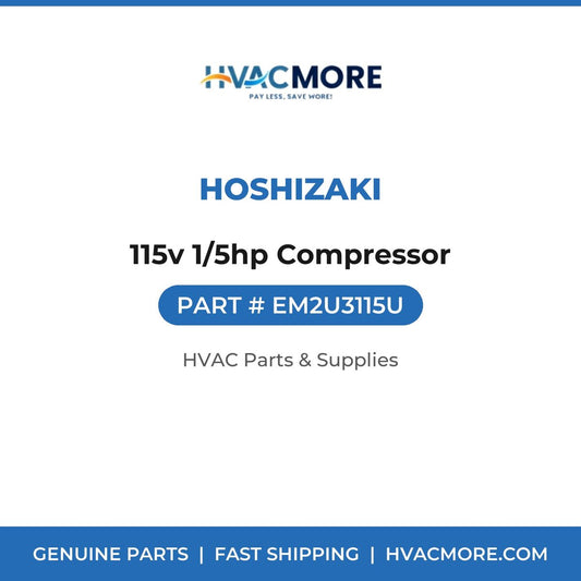 Hoshizaki 115v 1/5hp Compressor EM2U3115U