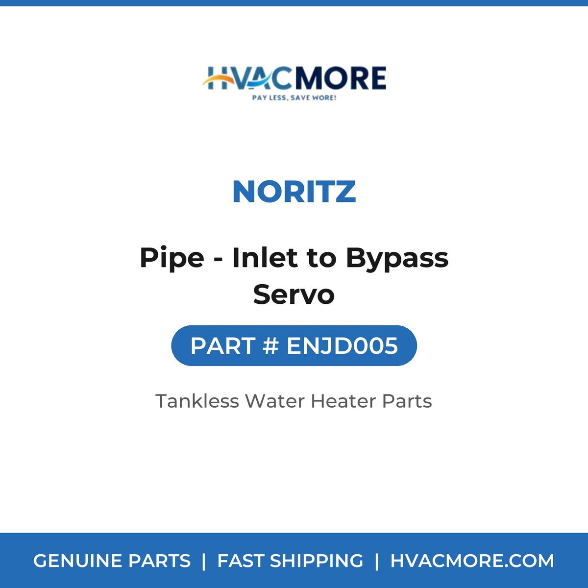 Noritz Pipe - Inlet to Bypass Servo ENJD005