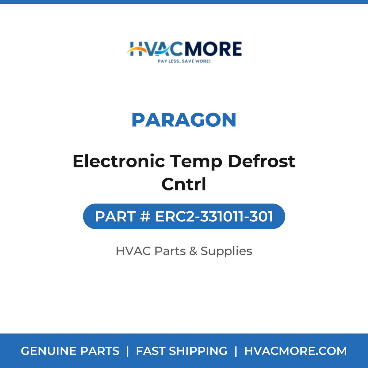 Paragon Electronic Temp Defrost Cntrl ERC2-331011-301