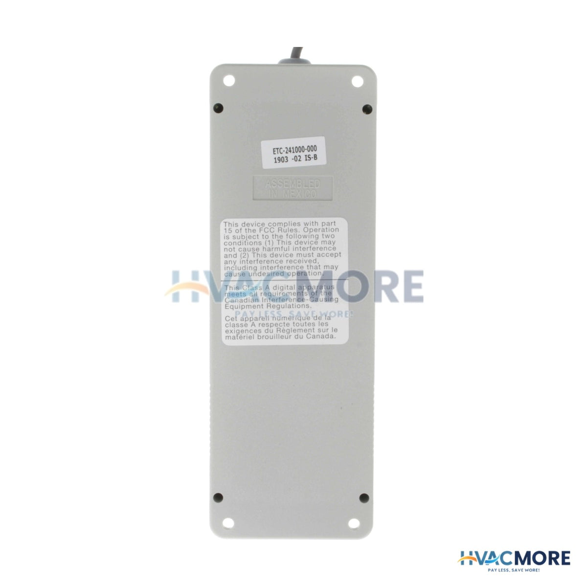 Ranco 2-STAGE Temp. Control W/ Sensor (120/240V Input) Plastic Enclosure ETC-241000-000