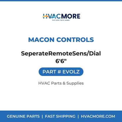 Macon Controls SeperateRemoteSens/Dial 6'6" EVOLZ