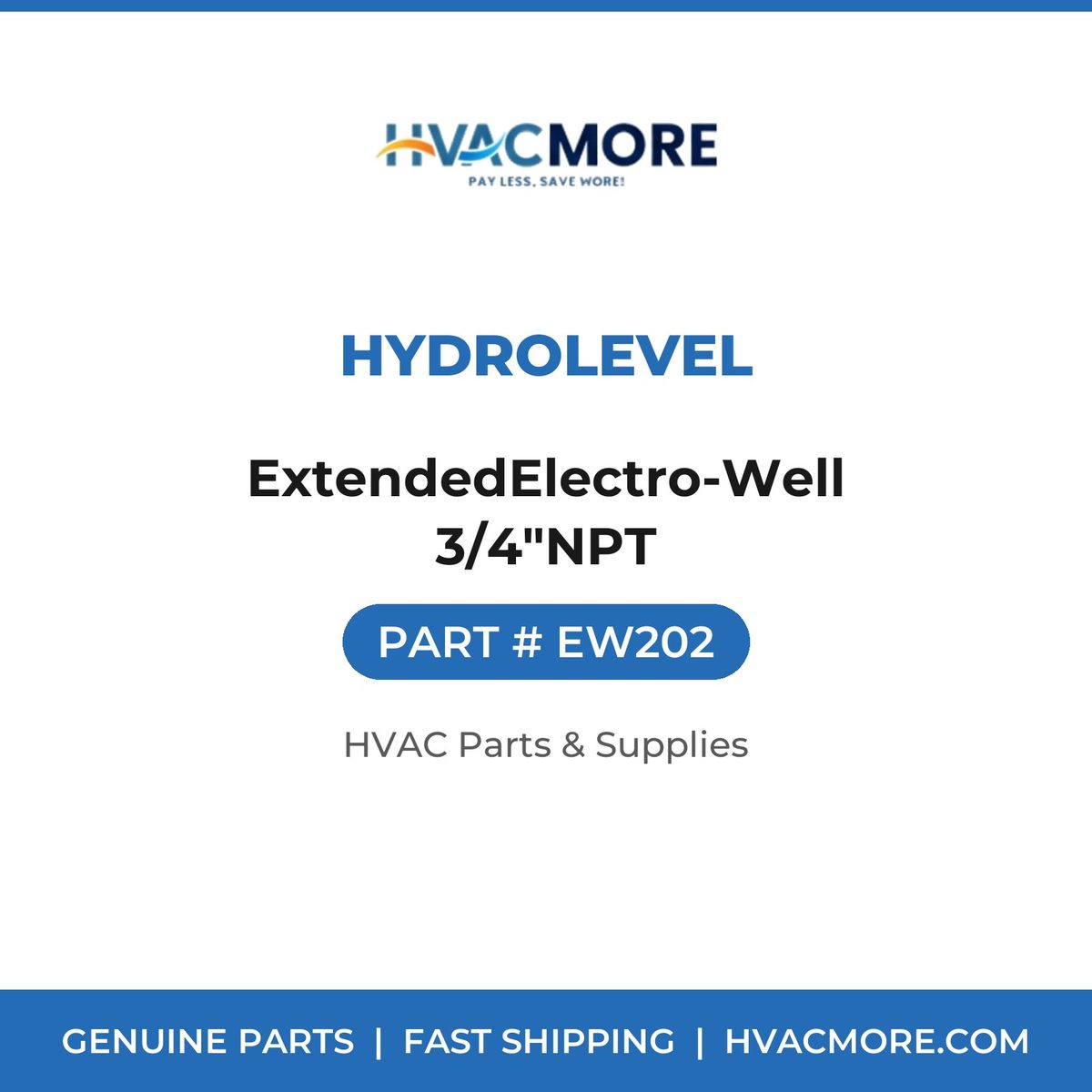 Hydrolevel ExtendedElectro-Well 3/4"NPT EW202
