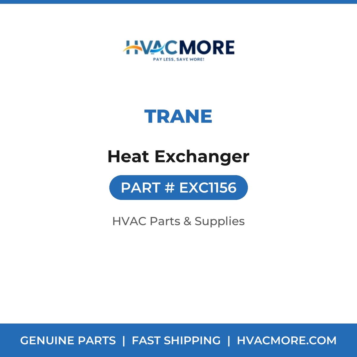 Trane Heat Exchanger EXC1156
