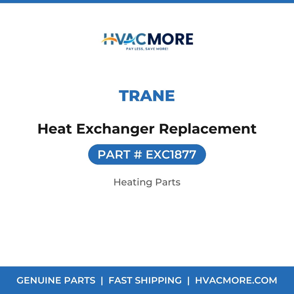 Trane Heat Exchanger Replacement EXC1877
