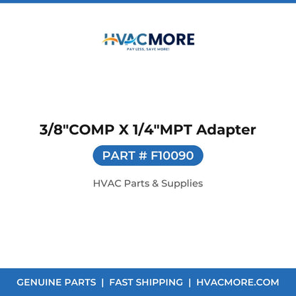 3/8"COMP X 1/4"MPT Adapter F10090